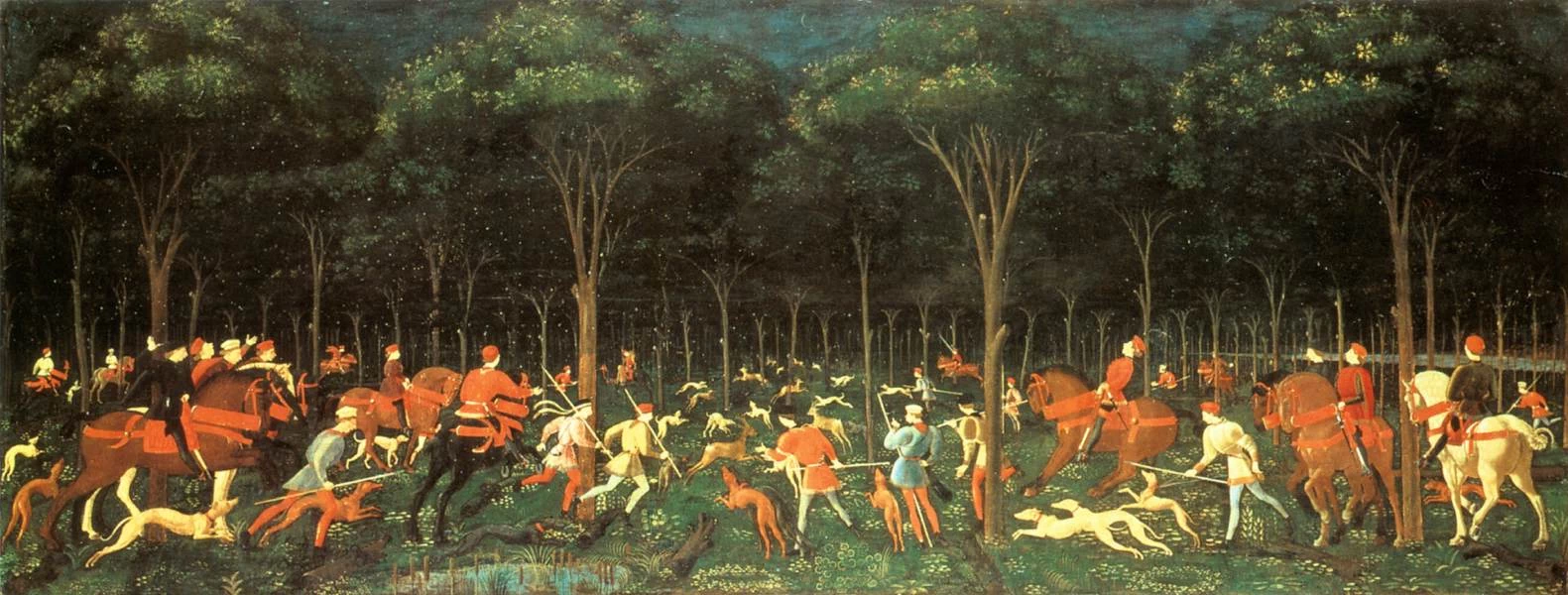 La caccia nella foresta - Ashmolean Museum, Oxford